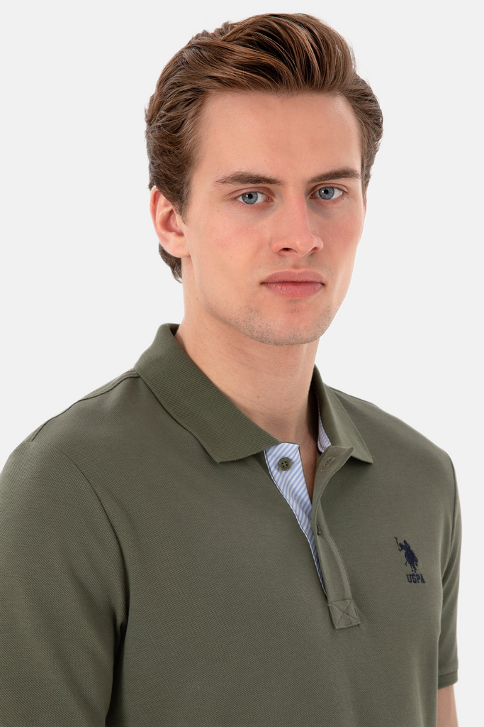 U.S. Polo Assn. khaki muška majica s kratkim rukavima-[SKU]