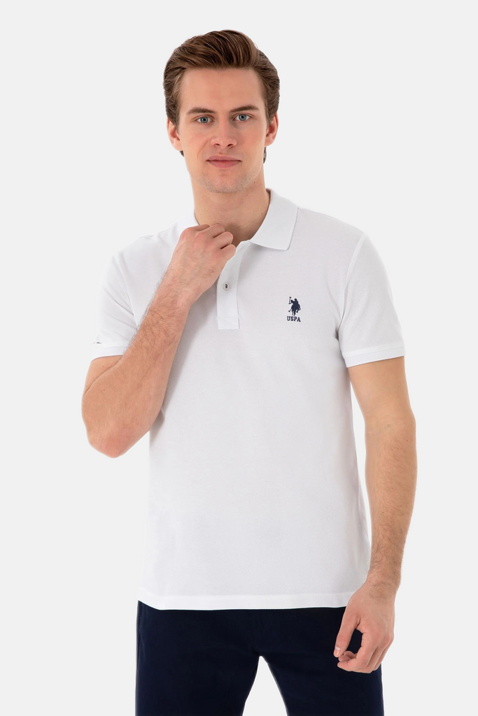 U.S. Polo Assn. bijela muška majica s kratkim rukavima-[SKU]
