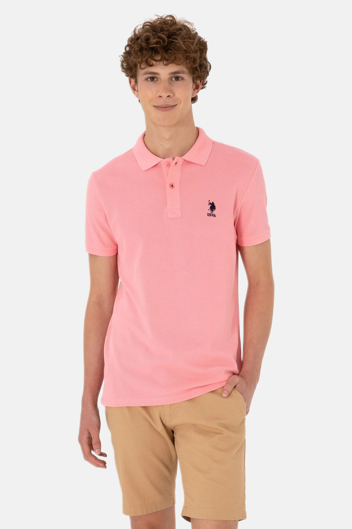 U.S. Polo Assn. roza muška majica s kratkim rukavima