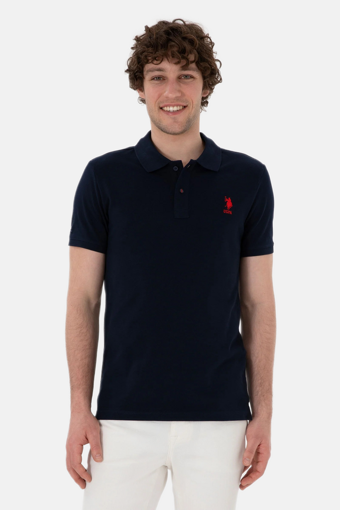 U.S. Polo Assn. teget plava muška majica s kratkim rukavima-[SKU]
