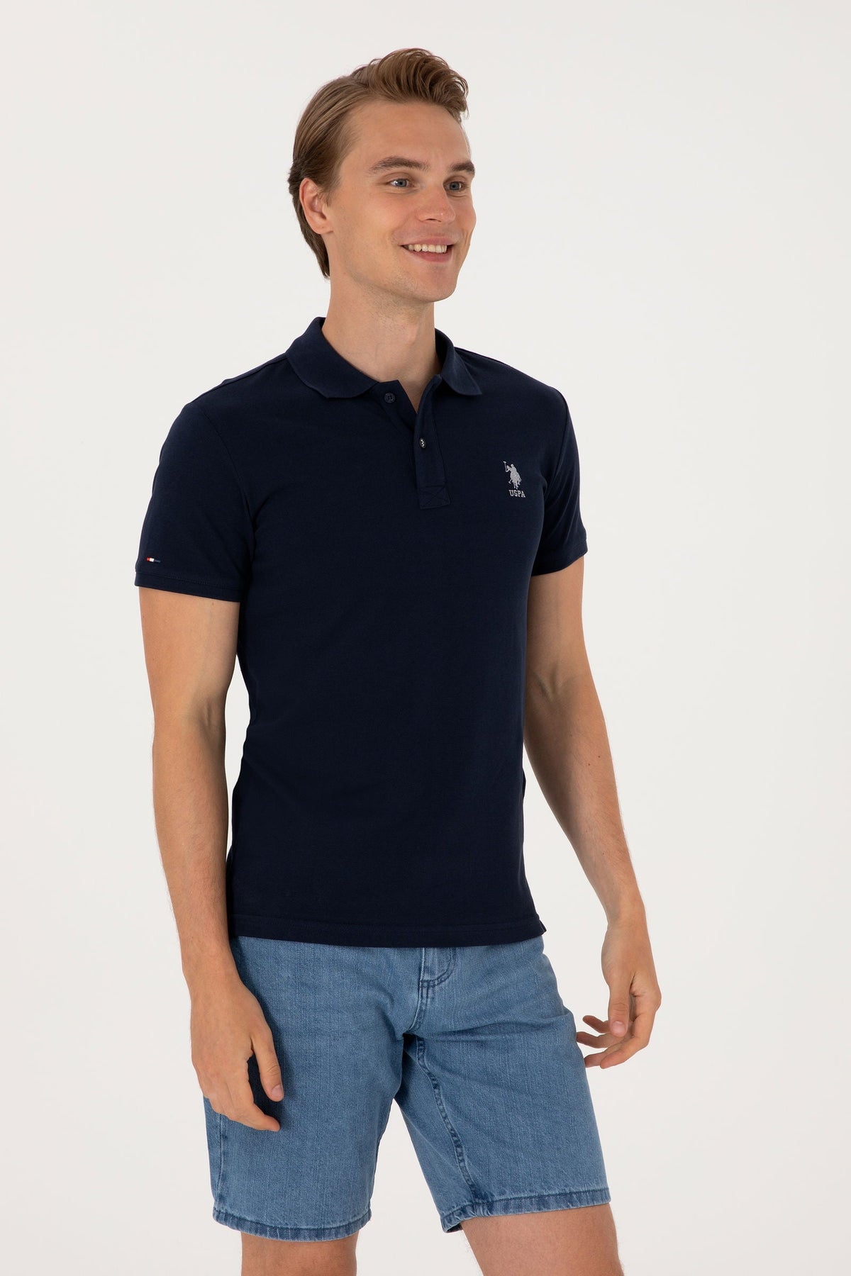 U.S. Polo Assn. teget muška polo majica s vezenim logom
