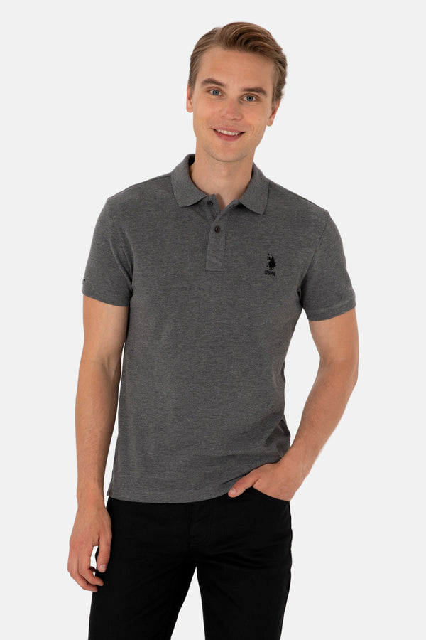 U.S. Polo Assn. siva muška polo majica kratkih rukava klasičnog kroja