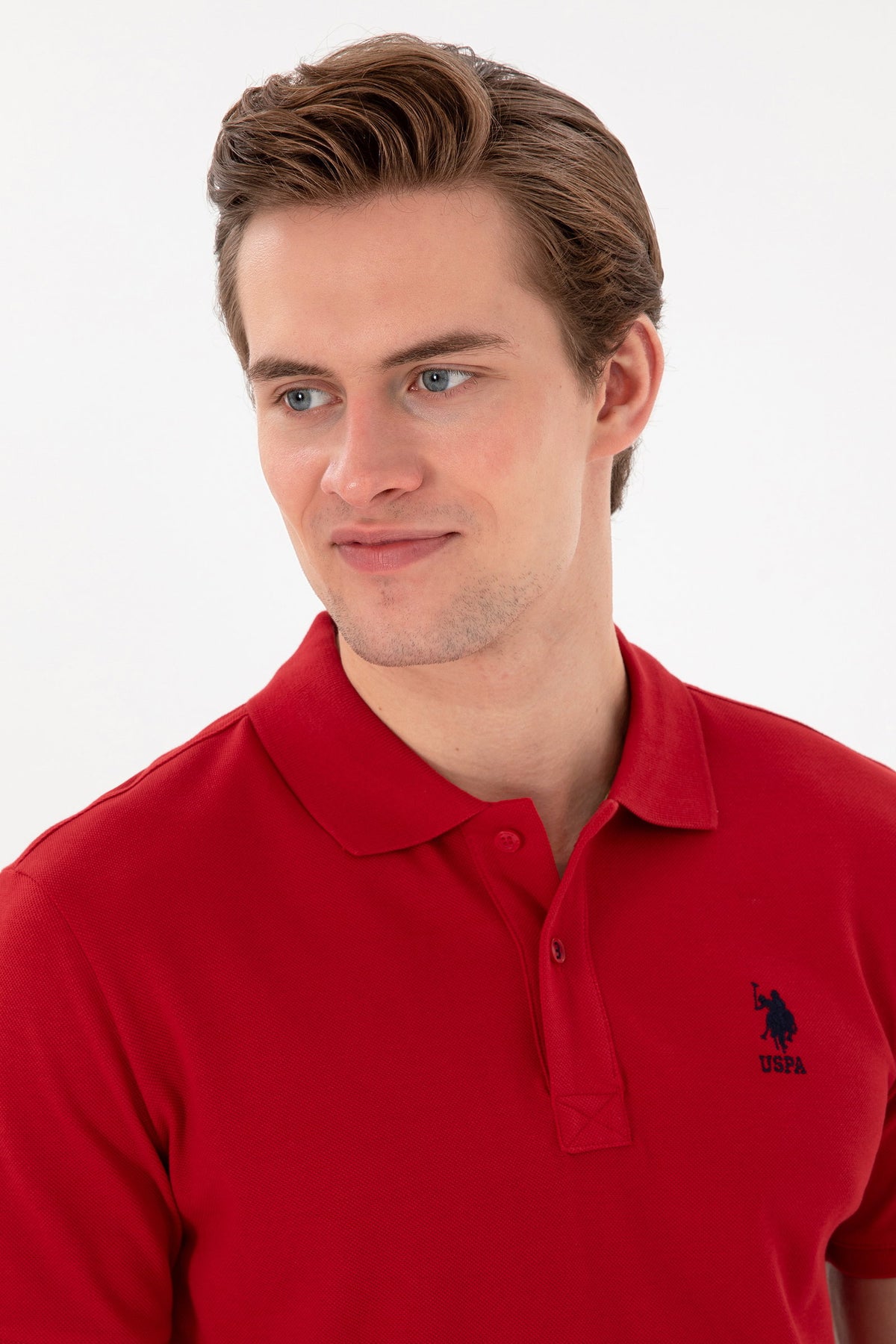 U.S. Polo Assn. crvena muška polo majica s vezenim logom