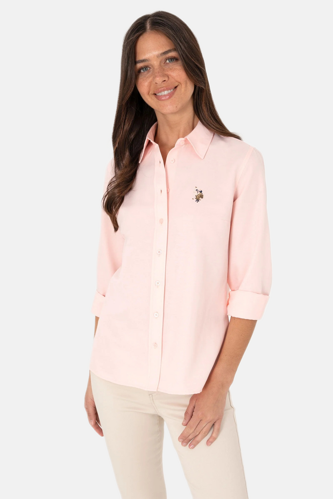 U.S. Polo Assn. koral ženska košulja s dugim rukavima-[SKU]