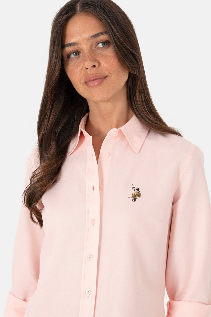 U.S. Polo Assn. koral ženska košulja s dugim rukavima-[SKU]