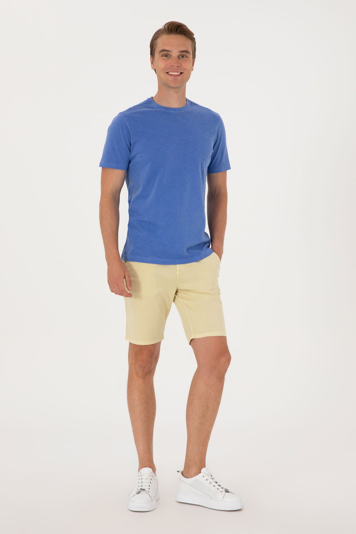 U.S. Polo Assn. svijetložuti muški chino šorc