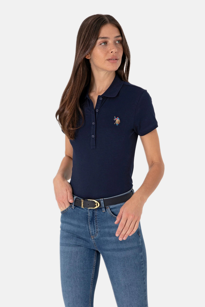 U.S. Polo Assn. teget plava ženska majica s kratkim rukavima-[SKU]