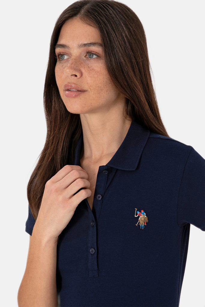 U.S. Polo Assn. teget plava ženska majica s kratkim rukavima-[SKU]