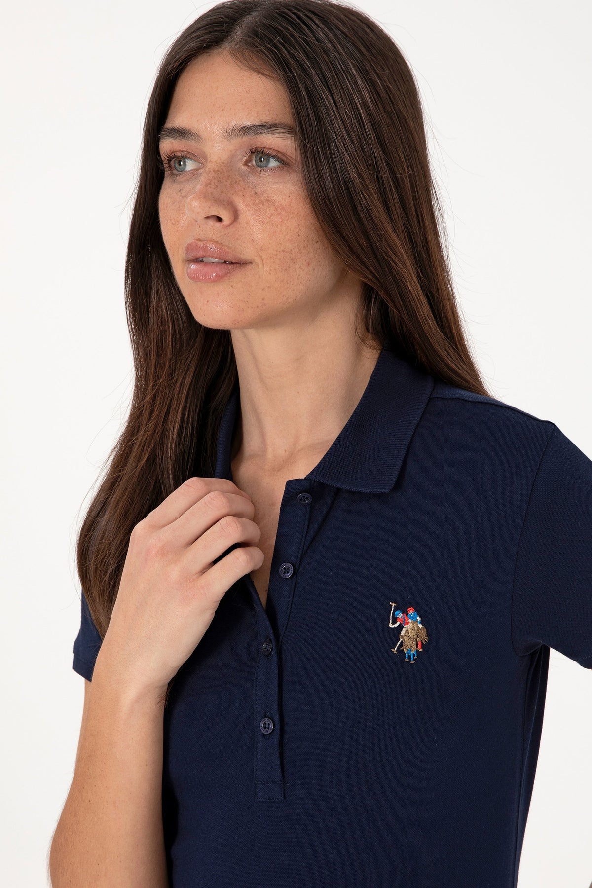 U.S. Polo Assn. teget ženska polo majica s malim logom
