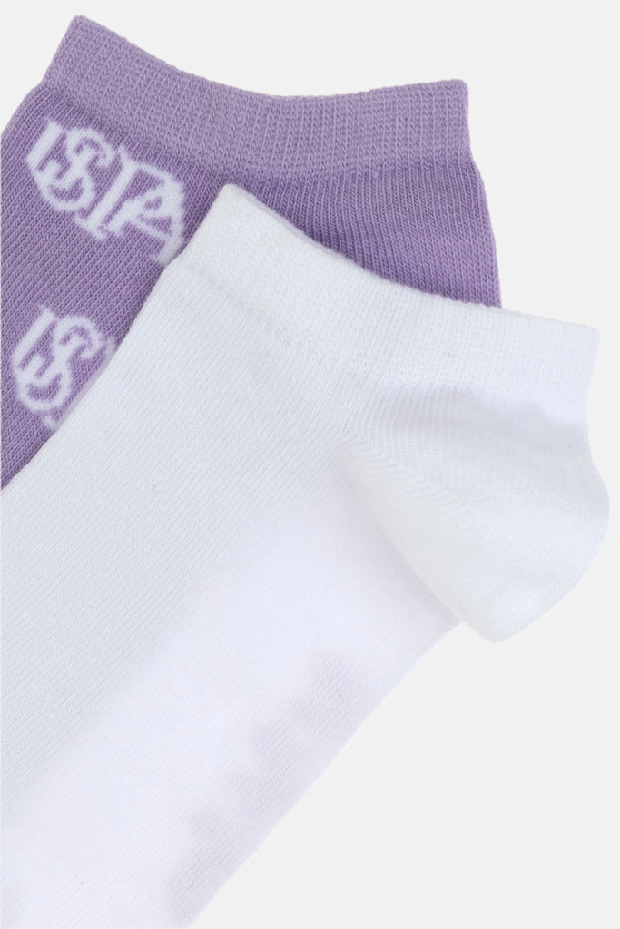 U.S. Polo Assn. ljubičaste ženske čarape s uzorkom 2/1-[SKU]