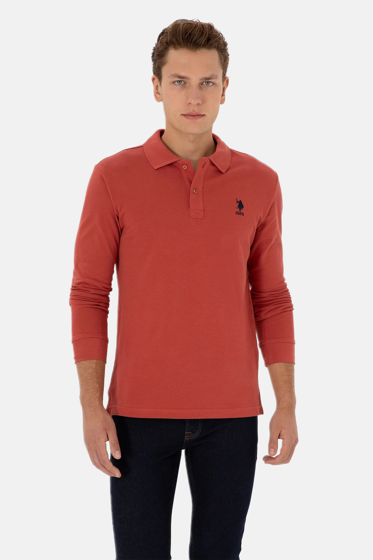 U.S. Polo Assn. roza muška majica s dugim rukavima