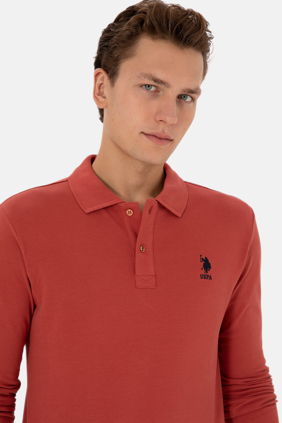 U.S. Polo Assn. roza muška majica s dugim rukavima