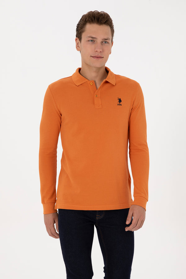 U.S. Polo Assn. narandžasta muška polo dugih rukava