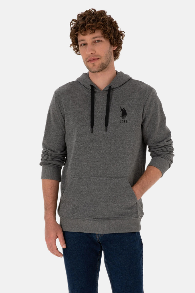 U.S. Polo Assn. siva muška dukserica sa kapuljačom-[SKU]