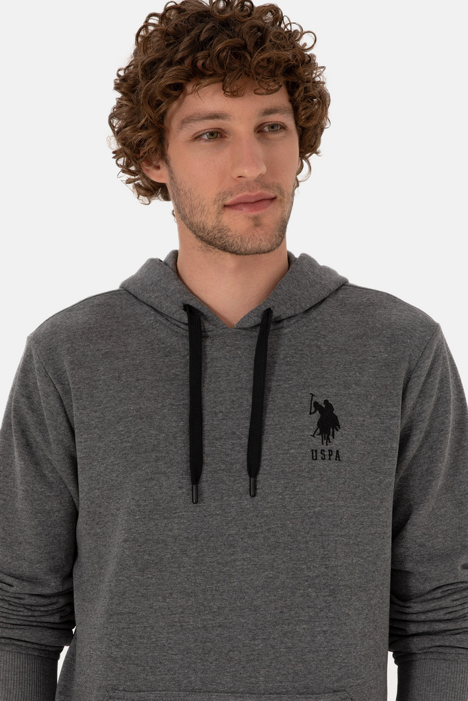 U.S. Polo Assn. siva muška dukserica sa kapuljačom-[SKU]