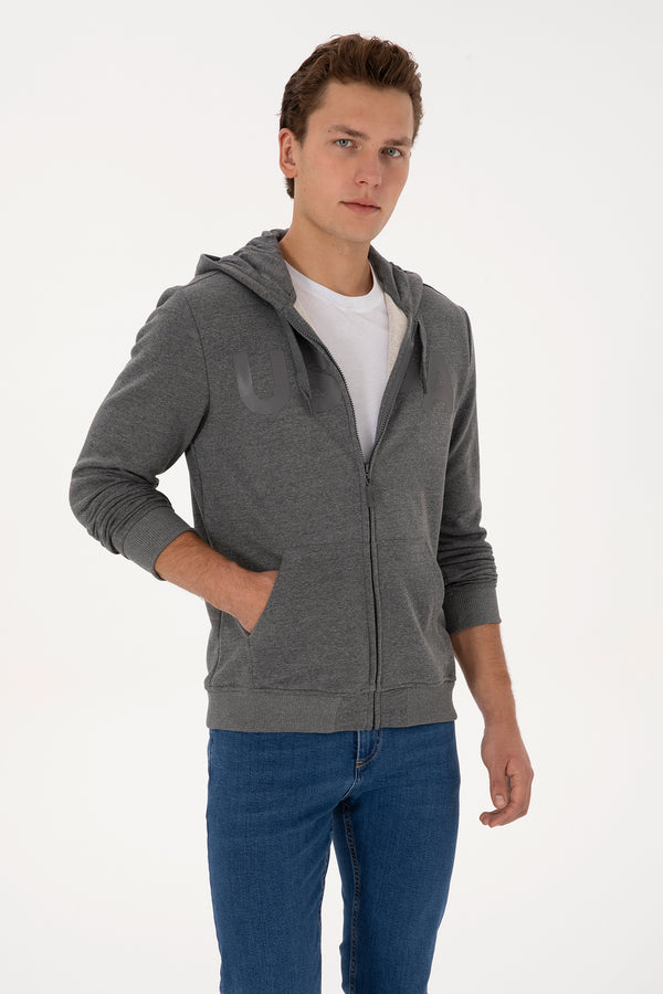 U.S. Polo Assn. tamnosiva muška zip dukserica