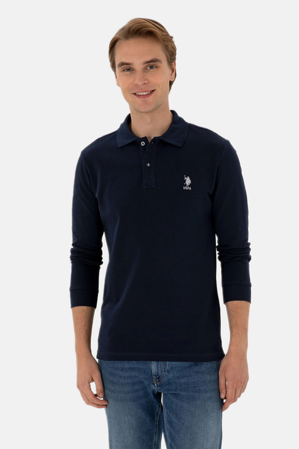 U.S. Polo Assn. teget plava muška polo majica dugih rukava