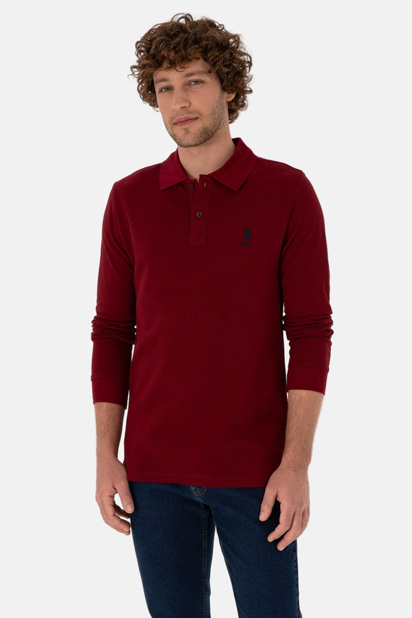 U.S. Polo Assn. bordo muška polo majica dugih rukava
