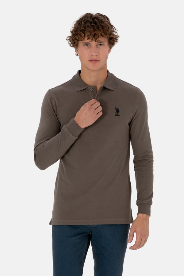 U.S. Polo Assn. smeđa muška majica dugih rukava