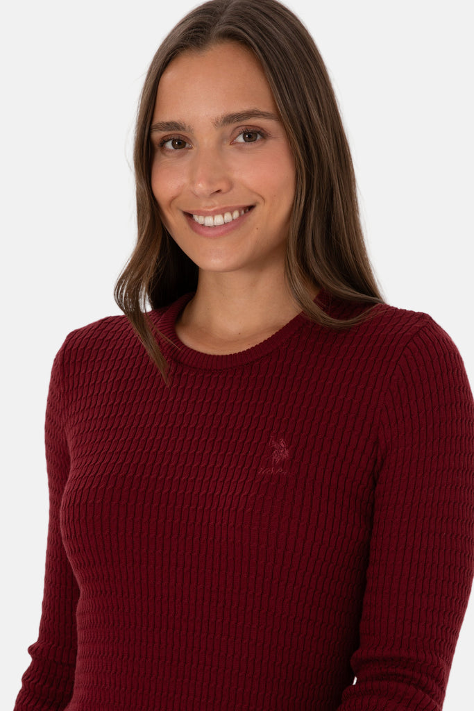 U.S. Polo Assn. bordo ženski džemper (2226393VR014)-[SKU]