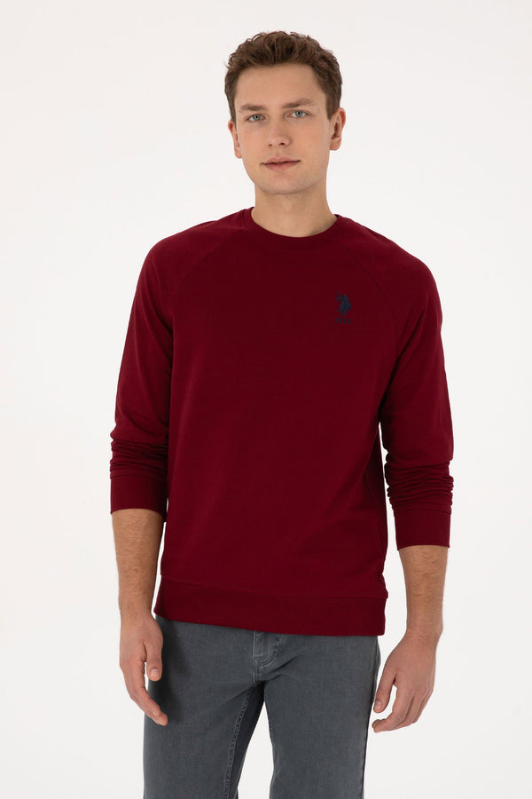 U.S. Polo Assn. bordo muška majica dugih rukava s raglan rukavima