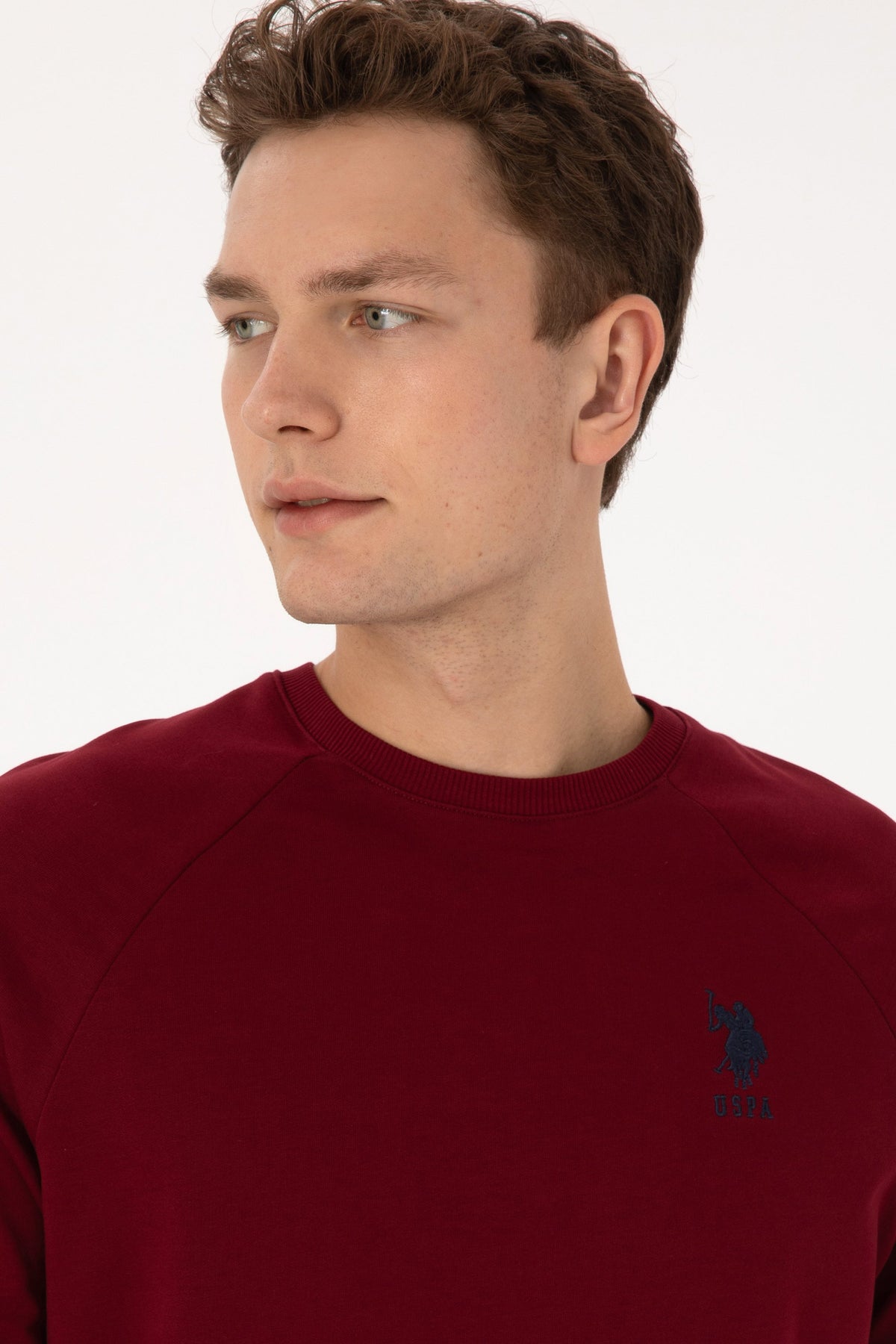 U.S. Polo Assn. bordo muška majica s okruglim izrezom