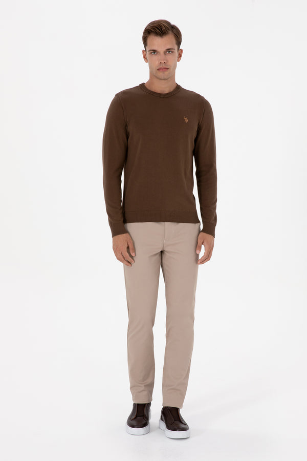 U.S. Polo Assn. bež muške pantalone chino kroja