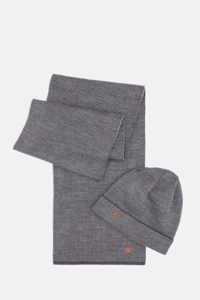 U.S. Polo Assn. sivi šal i kapa-[SKU]