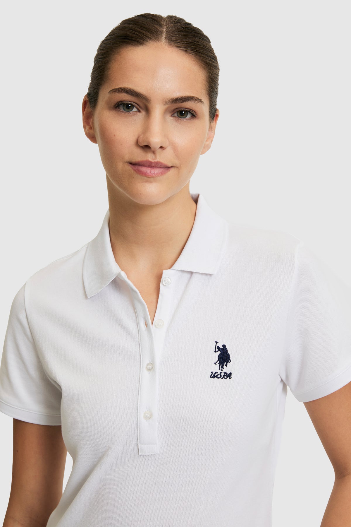 U.S. Polo Assn. bijela ženska polo majica kratkih rukava