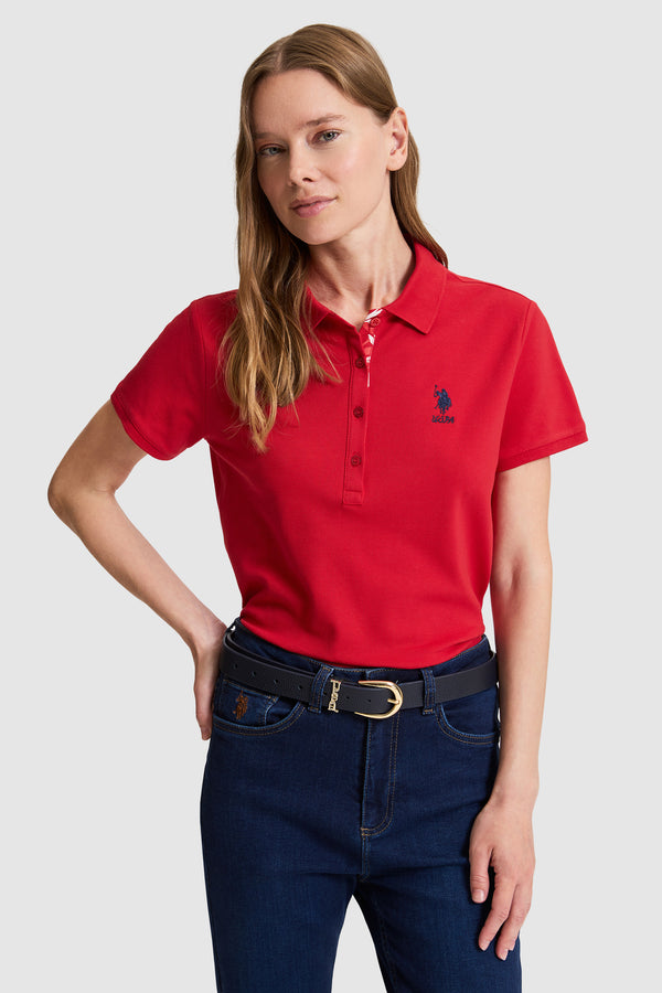 U.S. Polo Assn. crvena ženska polo majica kratkih rukava