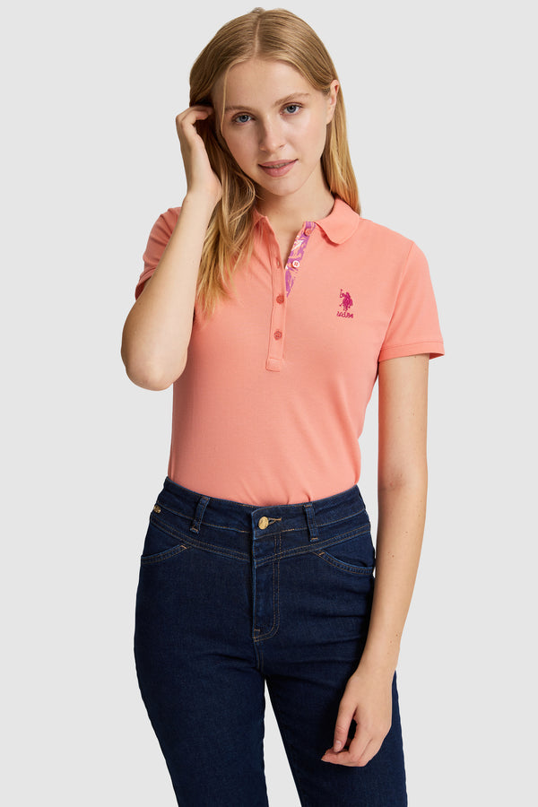 U.S. Polo Assn. roza ženska polo majica