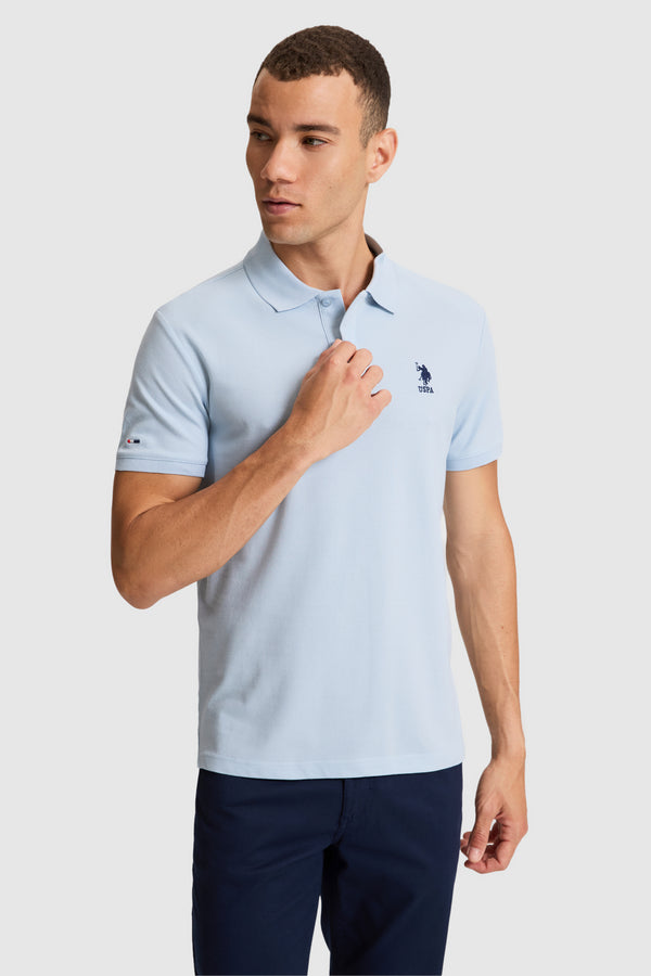 U.S. Polo Assn. svijetloplava muška polo majica pique teksture