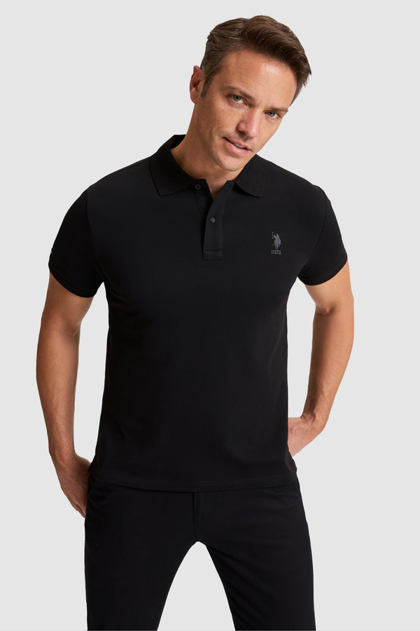 U.S. Polo Assn. crna muška polo majica kratkih rukava