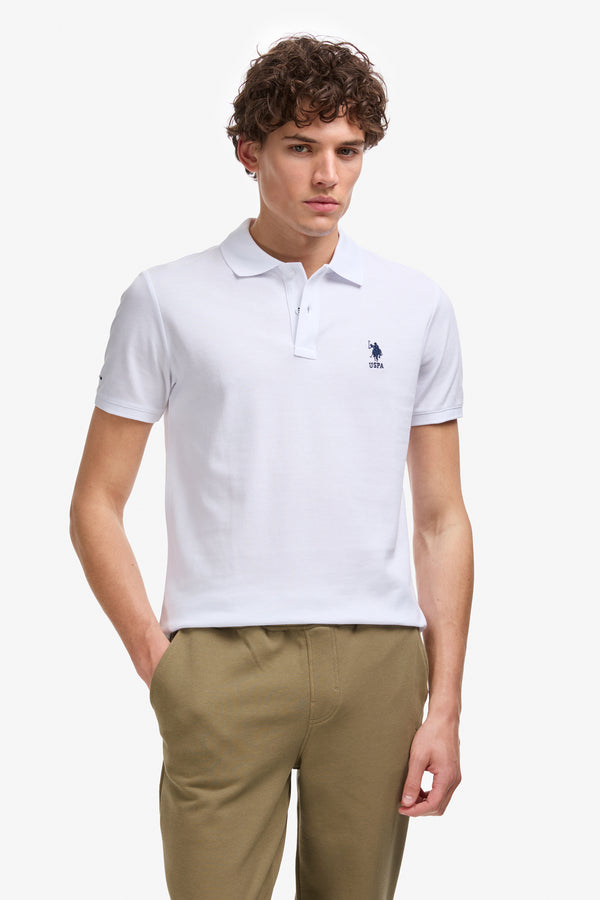 U.S. Polo Assn. bijela muška polo majica s teget logom