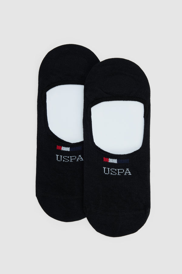 U.S. Polo Assn. crne muške čarape bez prstiju