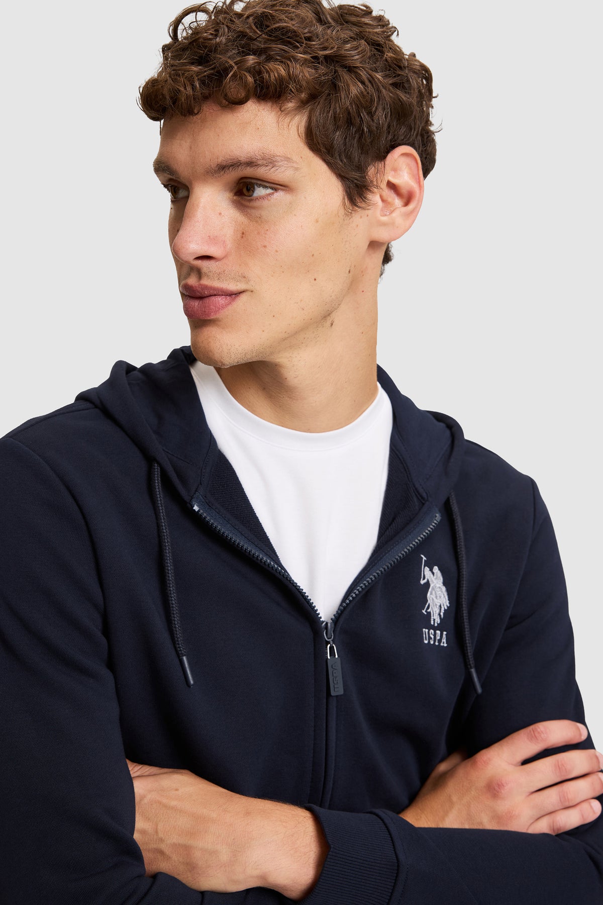 U.S. Polo Assn. teget muška dukserica s kapuljačom