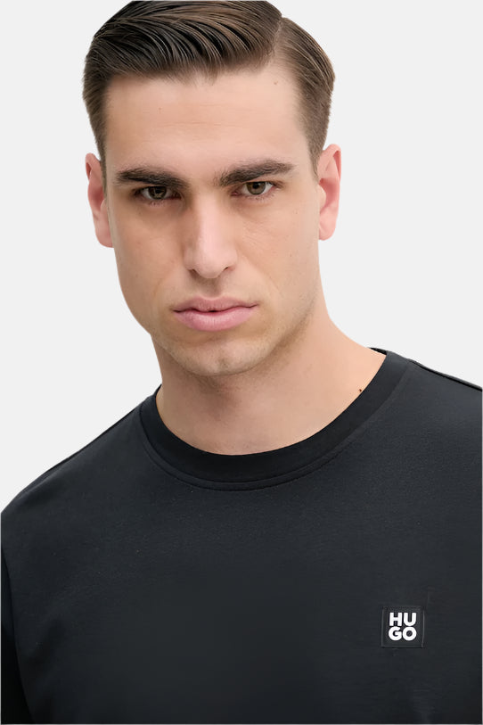 Hugo crna muška majica sa diskretnim logom-[SKU]