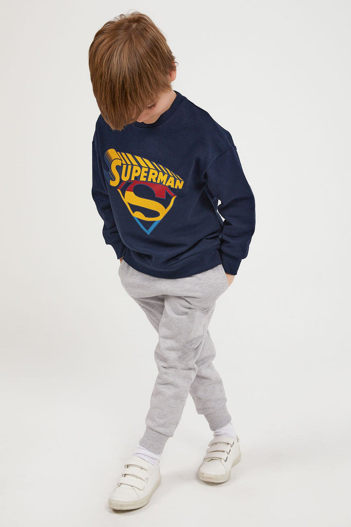 Superman plava trenerka za dječake sa žutim detaljima