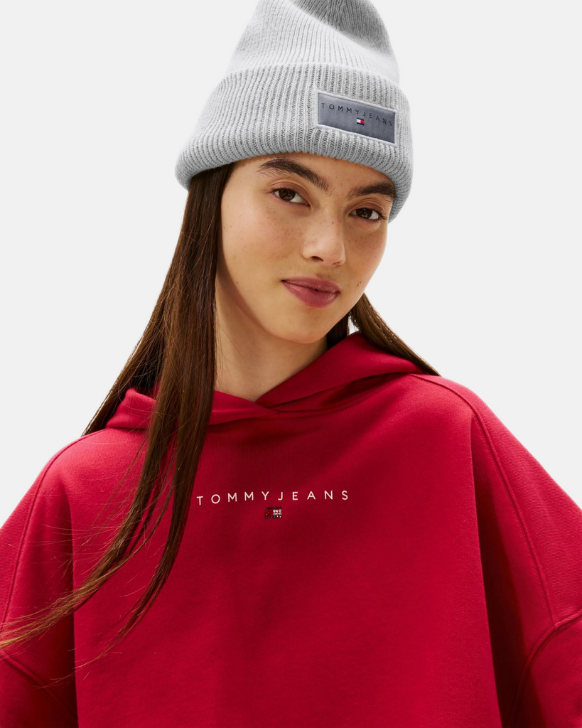 Tommy Hilfiger siva ženska kapa sa logom-[SKU]