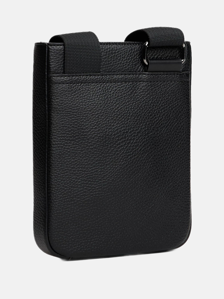 Tommy Hilfiger crna muška torba sa tankom linijom-[SKU]