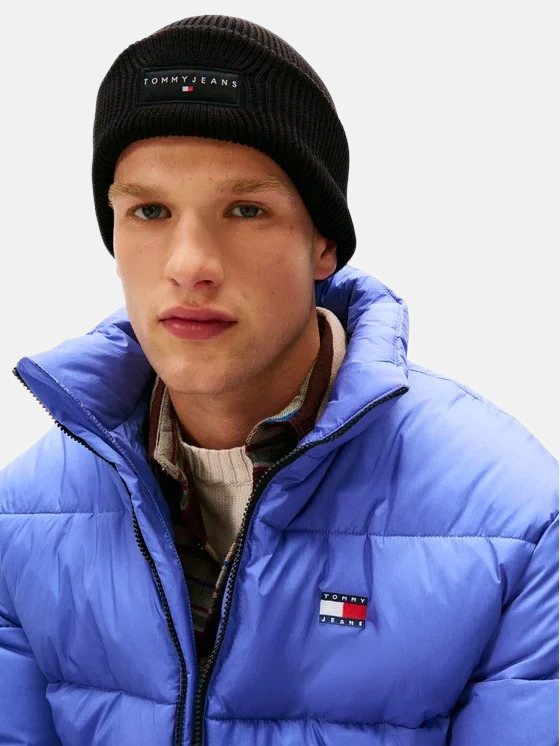 Tommy Hilfiger crna muška kapa sa ušivenim znakom-[SKU]