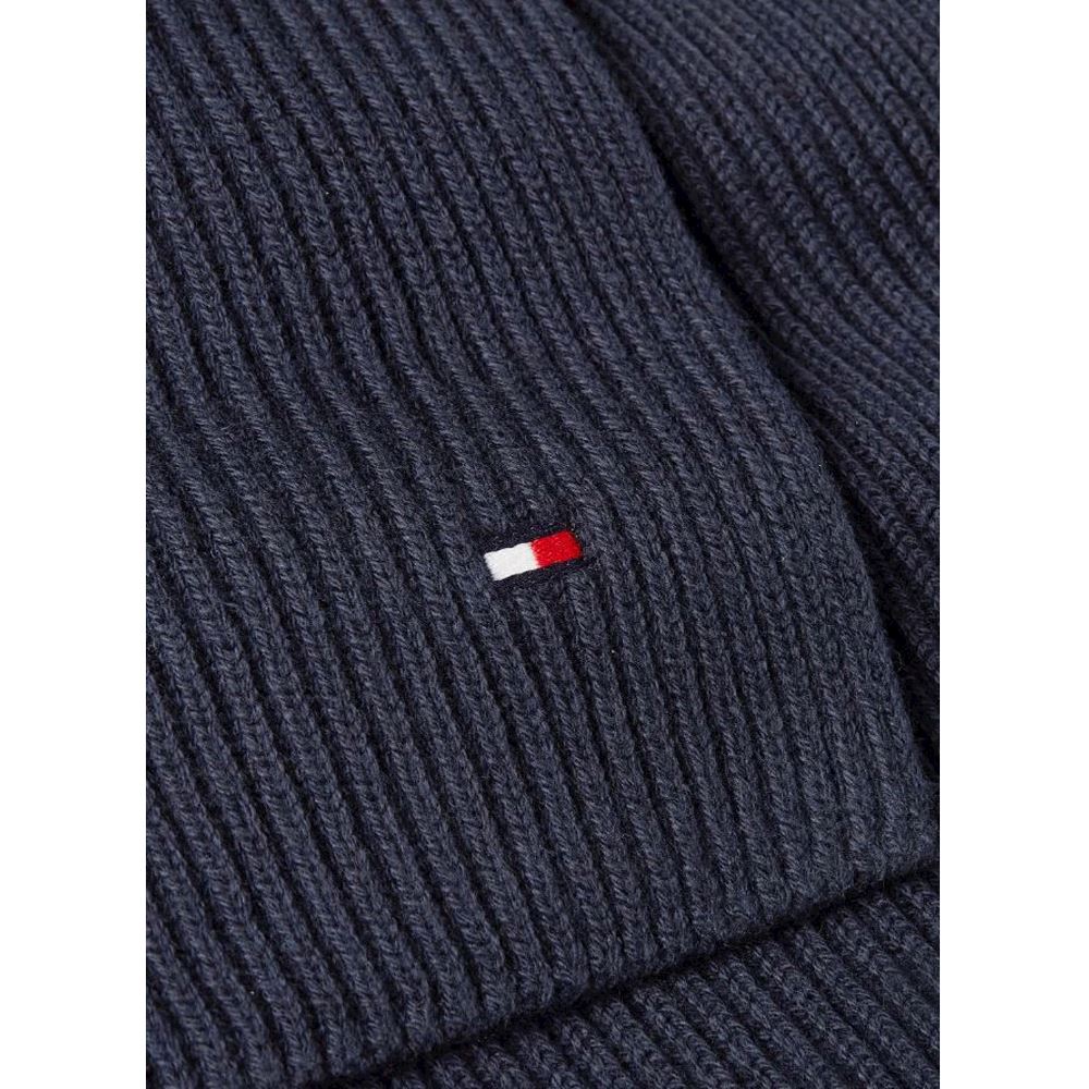 Tommy Hilfiger plavi muški elegantni šal sa malim logom-[SKU]