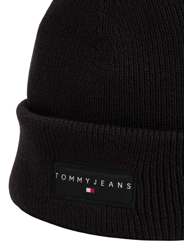 Tommy Hilfiger crna muška kapa sa ušivenim znakom-[SKU]