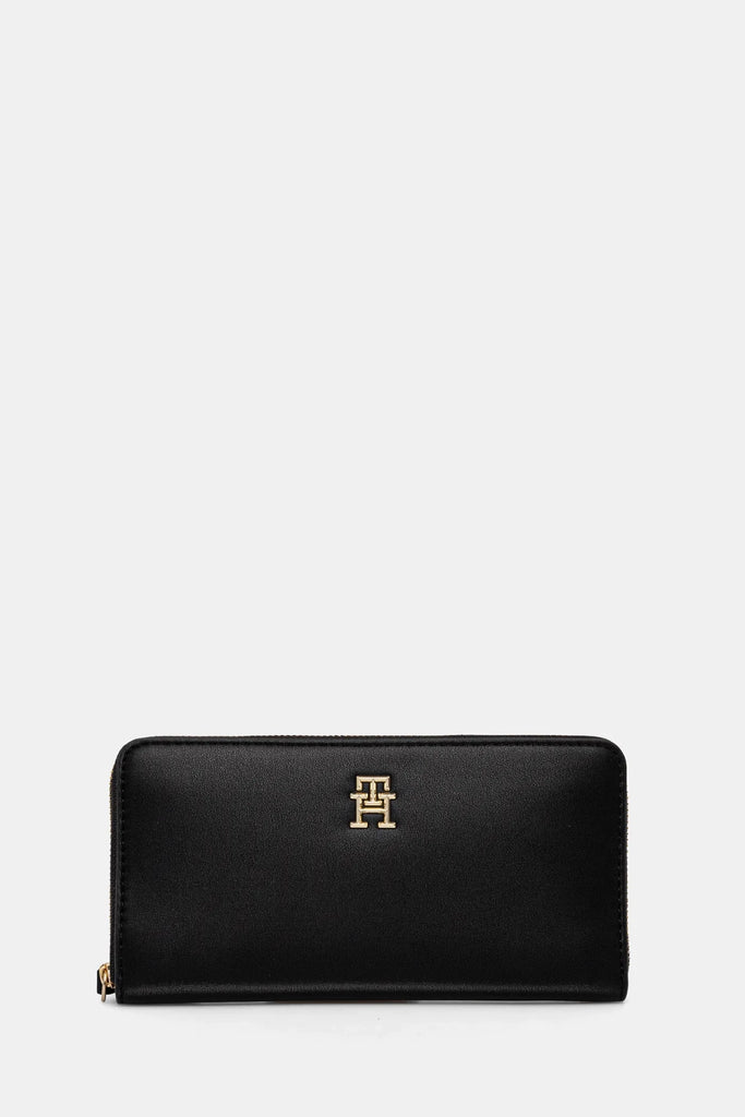 Tommy Hilfiger crni ženski novčanik s elegantnim dizajnom-[SKU]