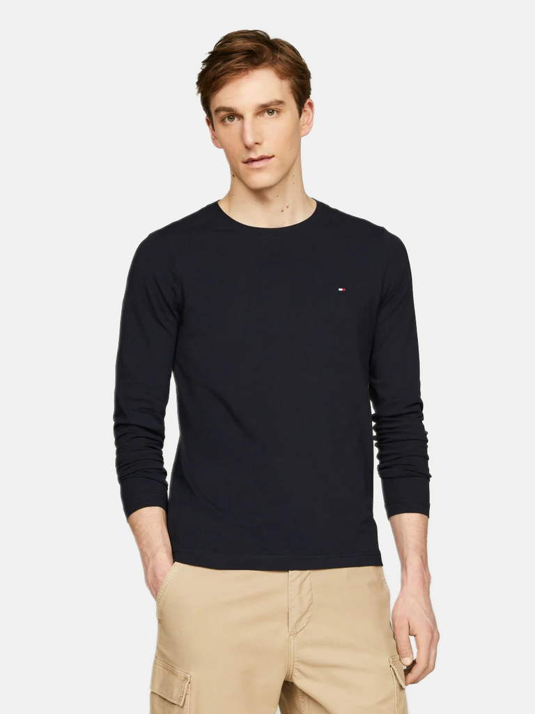 Tommy Hilfiger plava muška majica dugih rukava-[SKU]