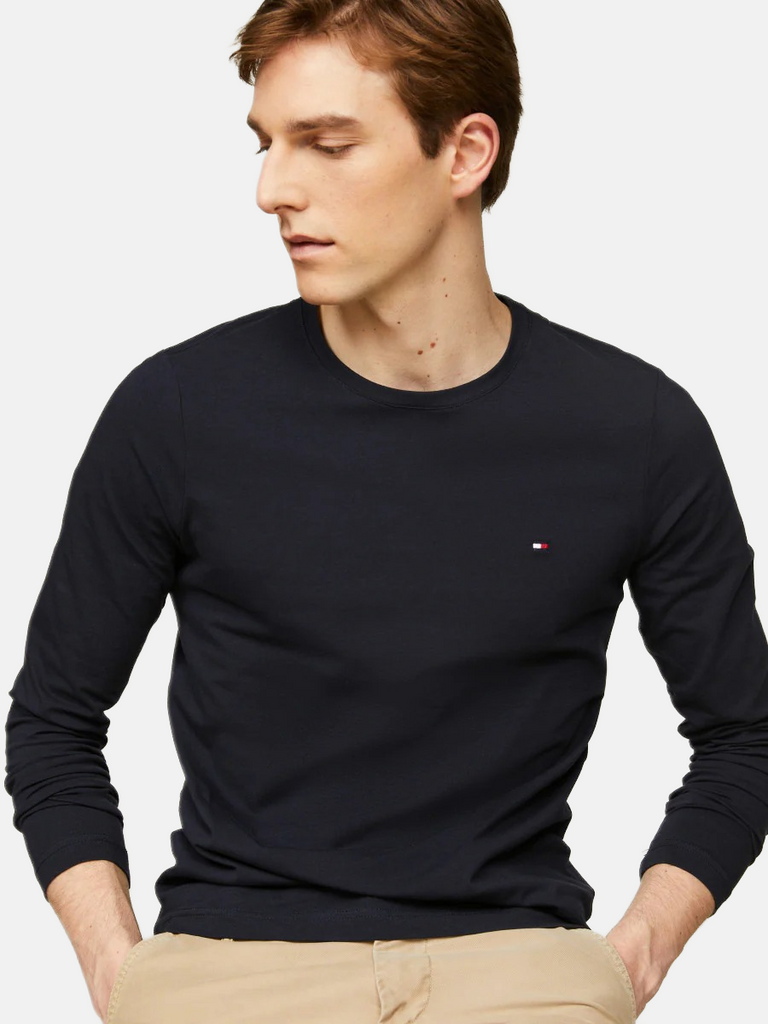 Tommy Hilfiger plava muška majica dugih rukava-[SKU]