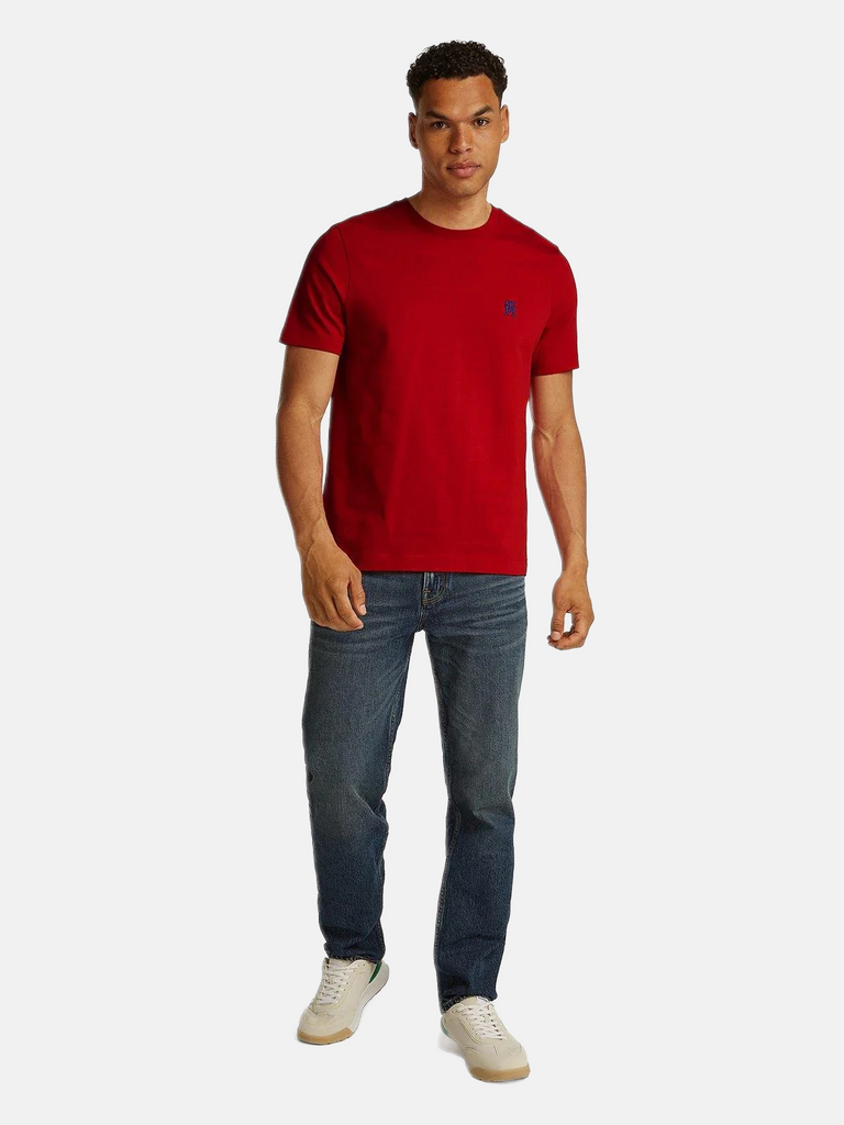 Tommy Hilfiger crvena muška majica s kratkim rukavima-[SKU]
