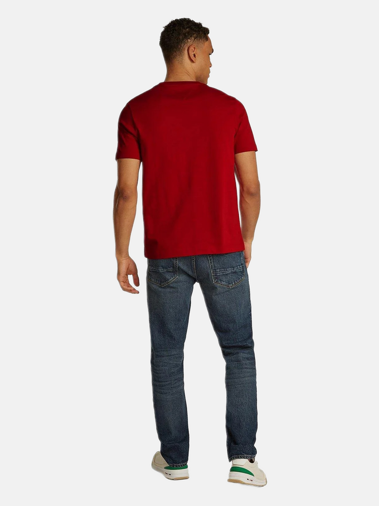 Tommy Hilfiger crvena muška majica s kratkim rukavima-[SKU]