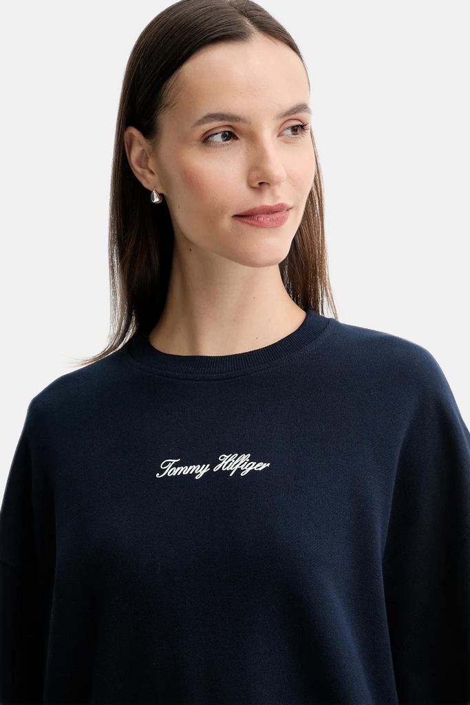 Tommy Hilfiger plava ženska majica s dugim rukavima-[SKU]