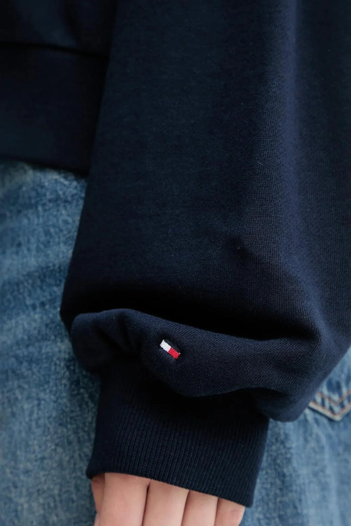 Tommy Hilfiger plava ženska majica s dugim rukavima-[SKU]